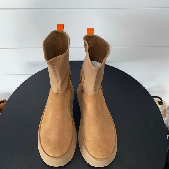 UGG New Without Box Authentic Classic Dipper Platform Chestnut Boots Sz 11 - Picture 7 of 16